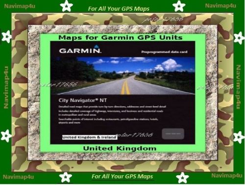 Garmin United Kingdom & Ireland Maps on DVD
